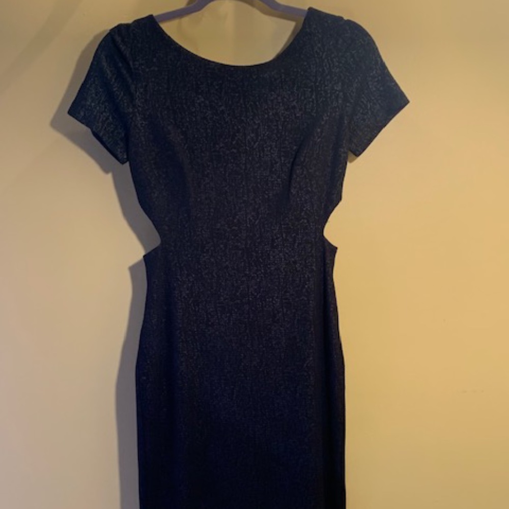 Black Alton Gray Midi Dress